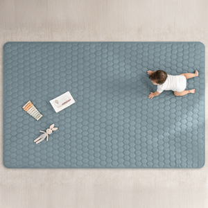 Play Mat with Non-Slip Bottom in Pacific Blue