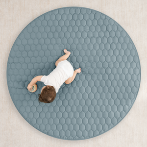 Play Mat with Non-Slip Bottom in Pacific Blue