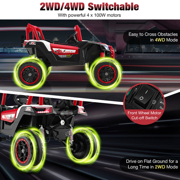 2-Seater Kids Ride on UTV with 2.4G Remote Control for over 3 Years Old Children