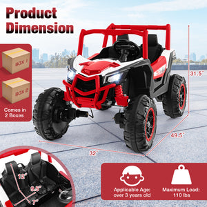 2-Seater Kids Ride on UTV with 2.4G Remote Control for over 3 Years Old Children