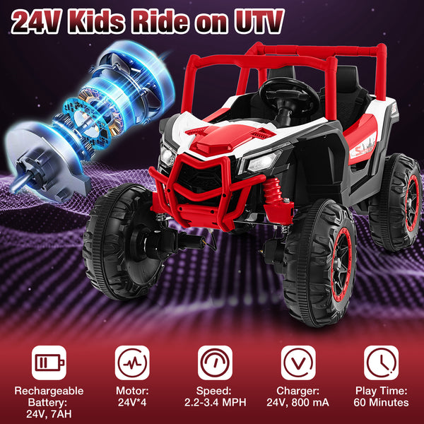 2-Seater Kids Ride on UTV with 2.4G Remote Control for over 3 Years Old Children