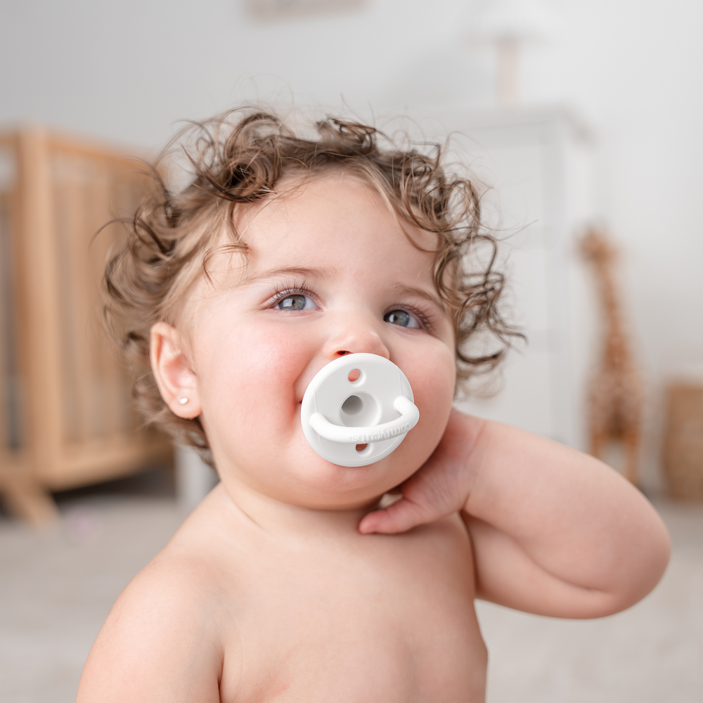 Multicolor girl pacifiers, 5 pack, perfect for soothing infants and enhancing comfort.
