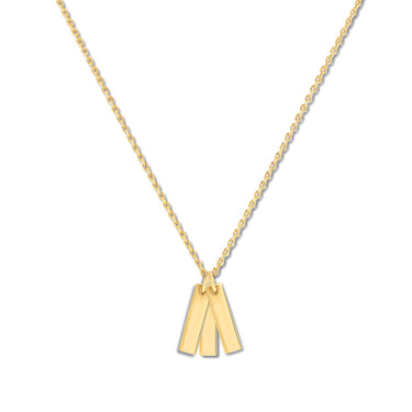 Mysha Personalized Triple Bar of Love Pendant