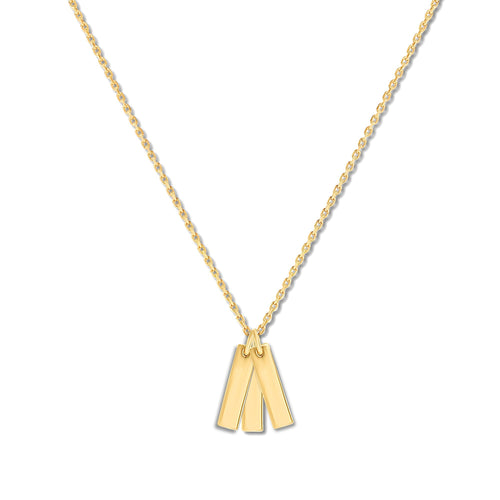 Mysha Personalized Triple Bar of Love Pendant