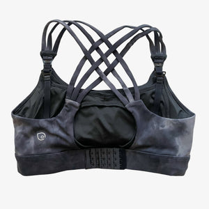 Chloe 4 Running Nursing & Pumping Sports Bra (Black Cloud)