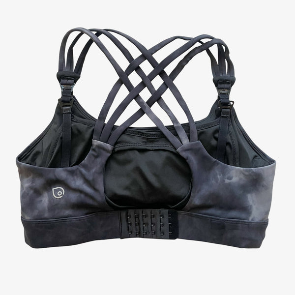 Chloe 4 Running Nursing & Pumping Sports Bra (Black Cloud)