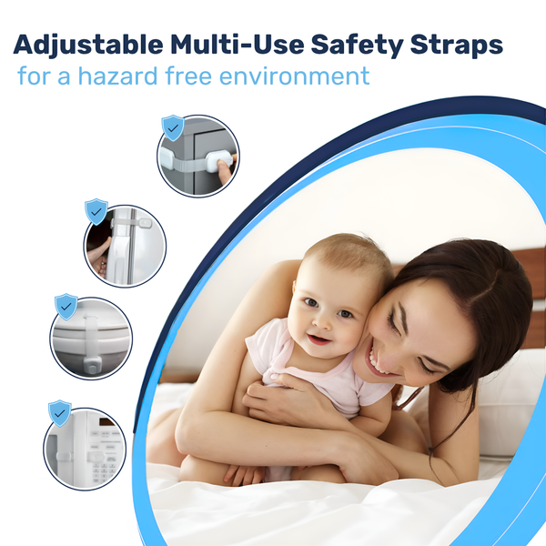 Baby Proof Me | Adjustable White Safety Strap Lock