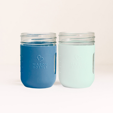 Silicone sleeve cups, 2 pack, perfect for baby drinkware, providing grip and protection for little hands.