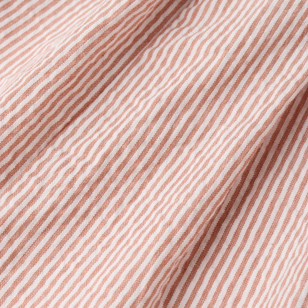 Organic Cross Back Dress - Coral Stripes