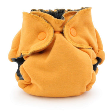 Ecoposh OBV Newborn Fitted Cloth Diaper - Saffron - MOOGCO Baby