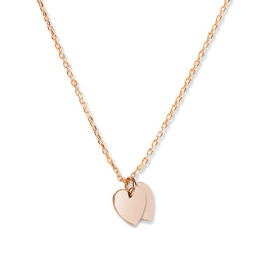 Mysha Personalized Eternal Initial Dual Heart Pendant