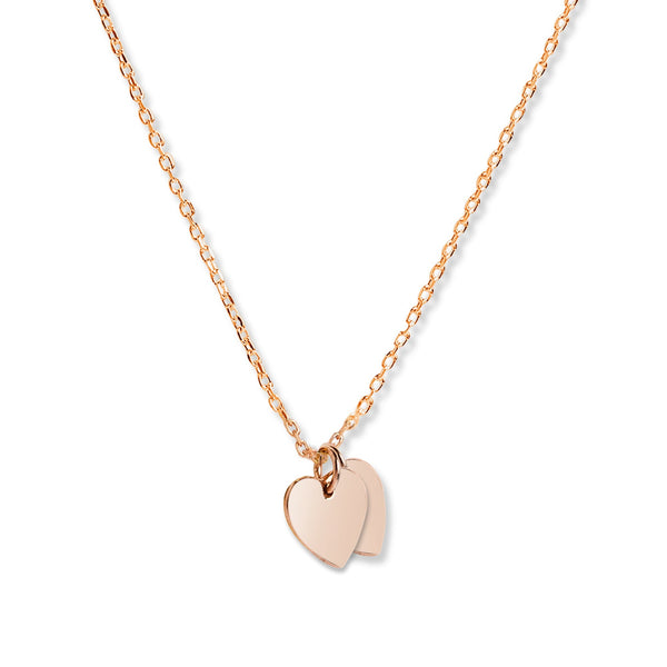 Mysha Personalized Eternal Initial Dual Heart Pendant