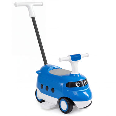 2-in-1 Ride On Push Car for Toddlers 1-3 Years Old with Horn