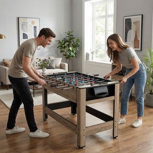 2-in-1 Swivel Game Table for Teens Adults - Sturdy Build for Kids & Family