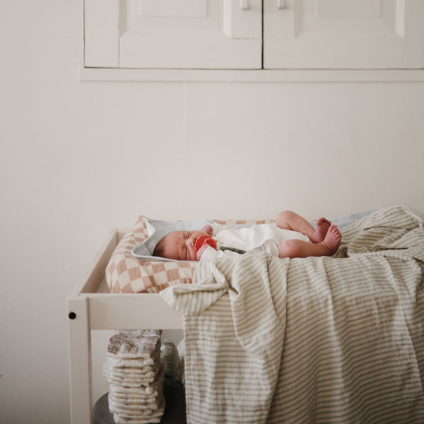Mushie Organic Cotton Muslin Swaddle Blanket extra soft