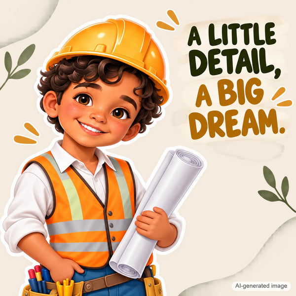 Personalized Engineer Wall Decal from Photo, Dream Job Sticker, image 12