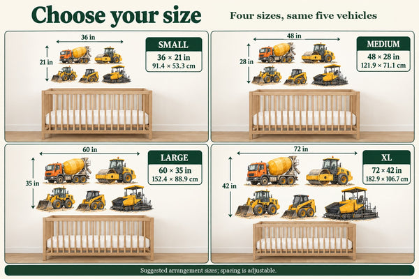 Construction Vehicle Wall Decals, Set of 5 (Set 2), image 6