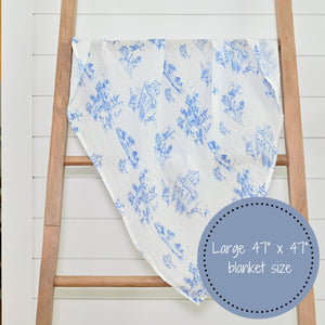 Chinoiserie Swaddle Blanket