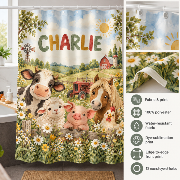 Fabric details: 100% polyester, water-resistant, dye-sublimation print, 12 round eyelet holes