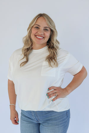 Relaxed Fit Zip Breastfeeding Tee
