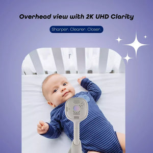 GoBaby AI Cam - Smart baby monitor in stylish design, showcasing angle 2 for modern nursery décor.