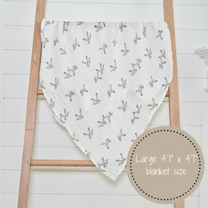 Mallard Duck Magic: 47" x 47" 100% Muslin Cotton Baby Swaddle Blankets