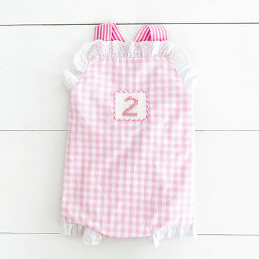 Girls Second Birthday Smocked Bubble - MOOGCO Baby
