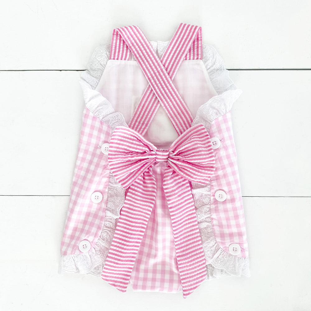 Girls Second Birthday Smocked Bubble