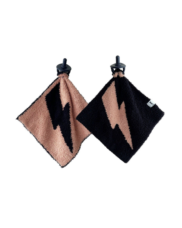 Lightning Bolt Plush Lovey | Mocha - MOOGCO Baby