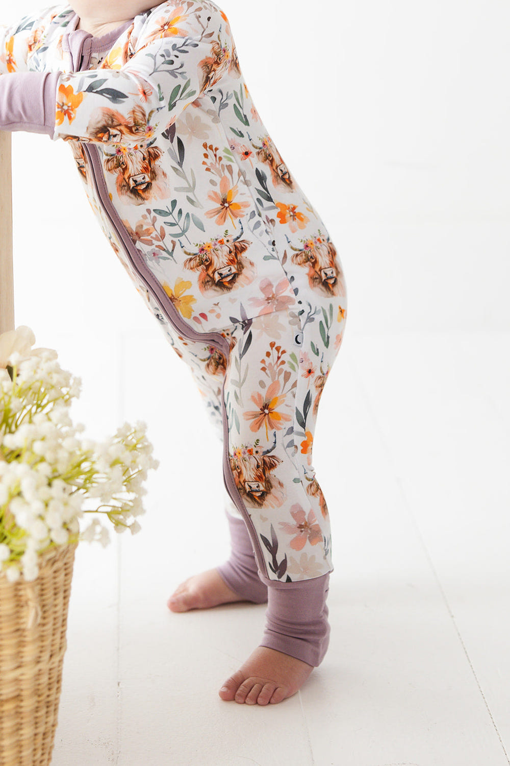 Pasture Petals Zippy baby bedding for cozy and peaceful sleep.