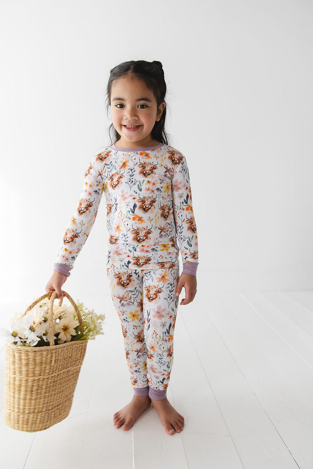 Pasture Petals Long Sleeve Set for babies, featuring soft fabric and adorable design, perfect for comfort and style.