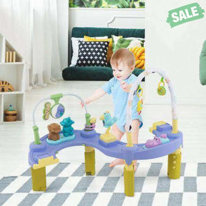 3-in-1 Baby Activity Center with 3-position for 0-24 Months-Pink Pink Baby Playpen & Playards