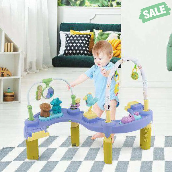 3-in-1 Baby Activity Center with 3-position for 0-24 Months-Pink Pink Baby Playpen & Playards