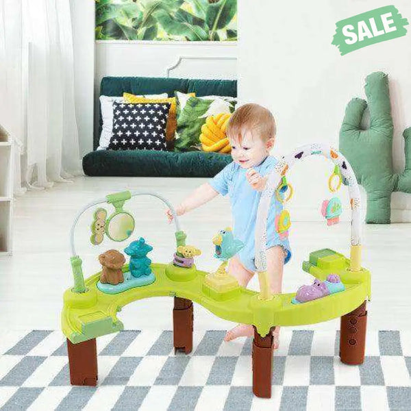 3-in-1 Baby Activity Center with 3-position for 0-24 Months-Pink Pink Baby Playpen & Playards