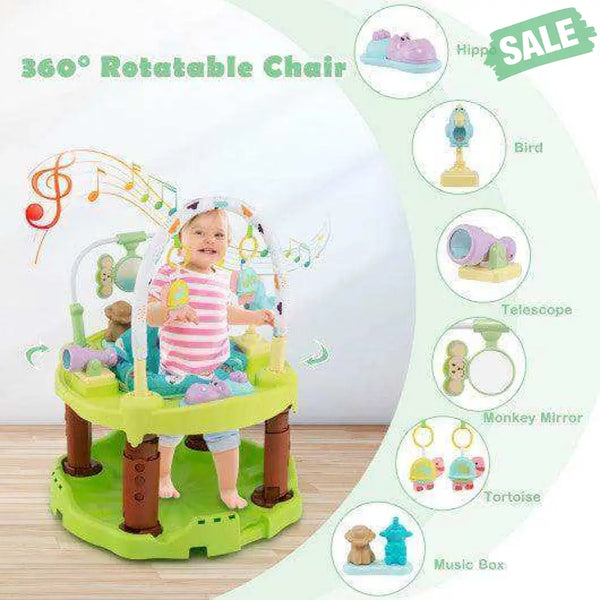 3-in-1 Baby Activity Center with 3-position for 0-24 Months-Pink Pink Baby Playpen & Playards