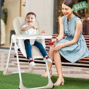 3-In-1 Convertible Baby High Chair for Baby and Toddler-Beige