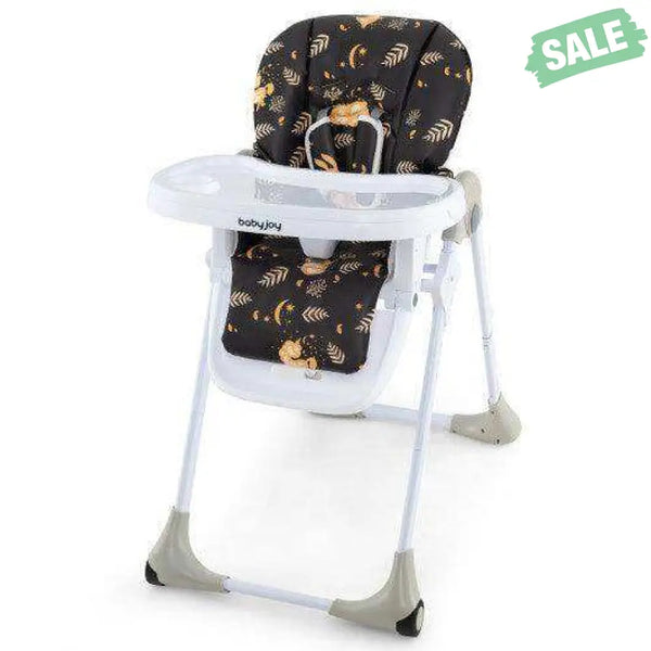 3-In-1 Convertible Baby High Chair for Toddlers-Purple White High Chairs