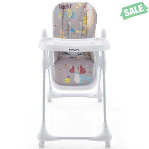 3-In-1 Convertible Highchair with Adjustable Height and 5-Point Safety Belt and Lockable Wheels-Beige High Chairs