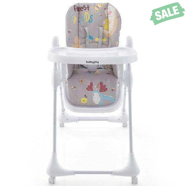 3-In-1 Convertible Highchair with Adjustable Height and 5-Point Safety Belt and Lockable Wheels-Beige High Chairs