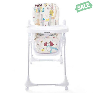 3-In-1 Convertible Highchair with Adjustable Height and 5-Point Safety Belt and Lockable Wheels-Beige High Chairs