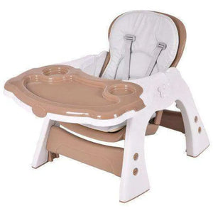 3 in 1 Infant Table and Chair Set Baby High Chair-Beige Blue High Chairs