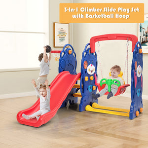 3-in-1 Toddler Climber and Swing Playset - Indoor & Outdoor for Toddlers & Kids