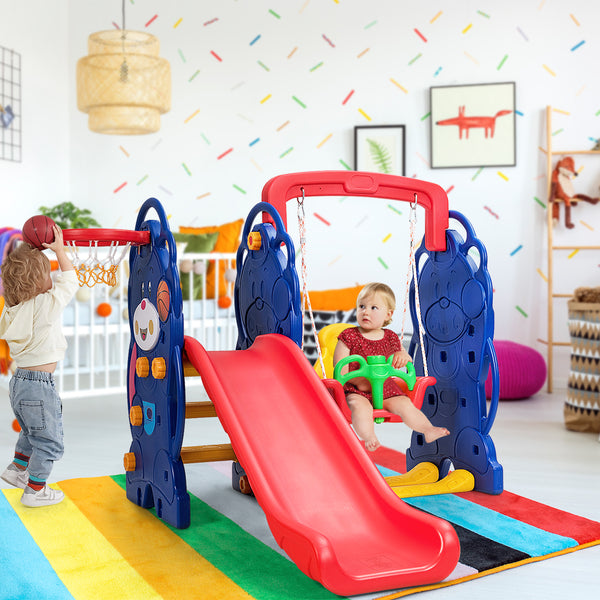 3-in-1 Toddler Climber and Swing Playset - Indoor & Outdoor for Toddlers & Kids