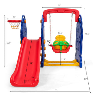 3-in-1 Toddler Climber and Swing Playset - Indoor & Outdoor for Toddlers & Kids