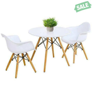 3 Pieces Kid’s Modern Round Table Chair Set Kids Table & Chair Sets
