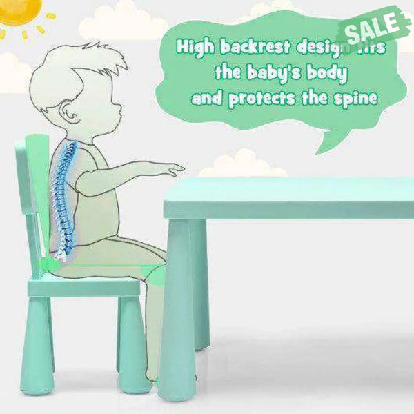 3 Pieces Toddler Multi Activity Play Dining Study Kids Table and Chair Set-Blue Blue Kids Table & Chair Sets