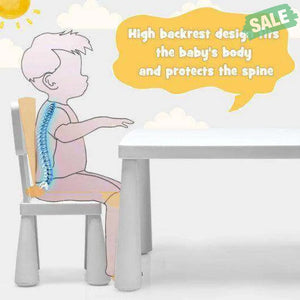 3 Pieces Toddler Multi Activity Play Dining Study Kids Table and Chair Set-Blue Blue Kids Table & Chair Sets