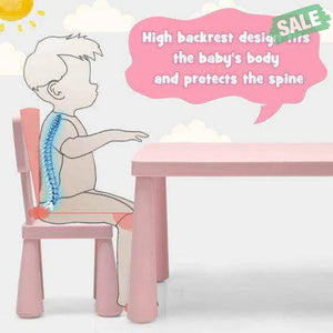 3 Pieces Toddler Multi Activity Play Dining Study Kids Table and Chair Set-Blue Blue Kids Table & Chair Sets