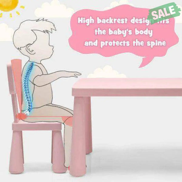 3 Pieces Toddler Multi Activity Play Dining Study Kids Table and Chair Set-Blue Blue Kids Table & Chair Sets