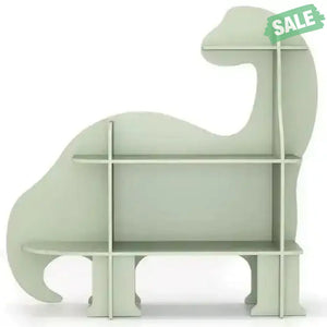 3-Tier Dinosaur Kids Bookshelf for Children-Green Green Kids Storage